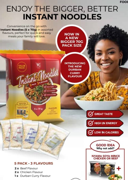 Instant Noodles 5 x 70g Assorted