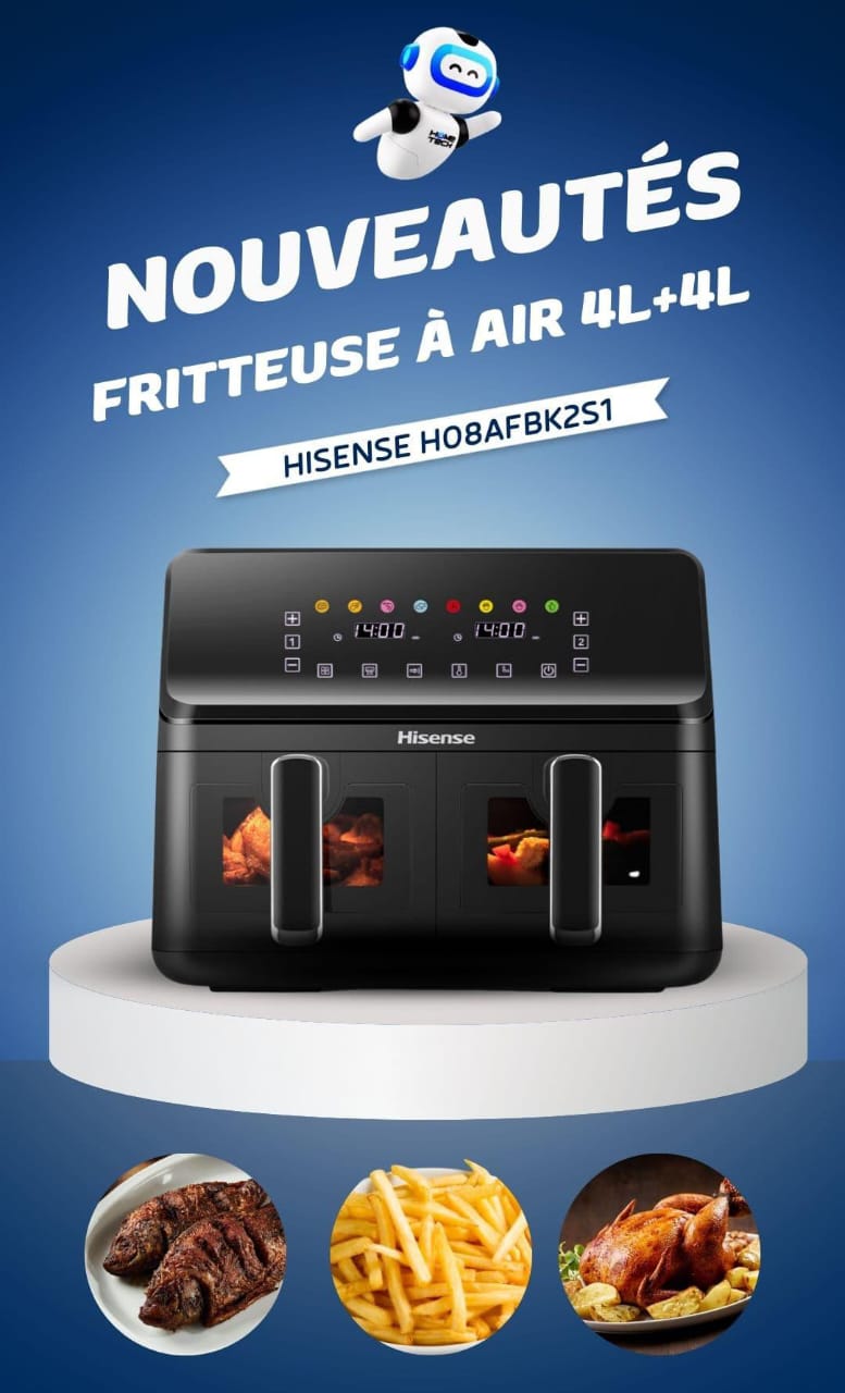 Air fryer Hisense double 8L_0