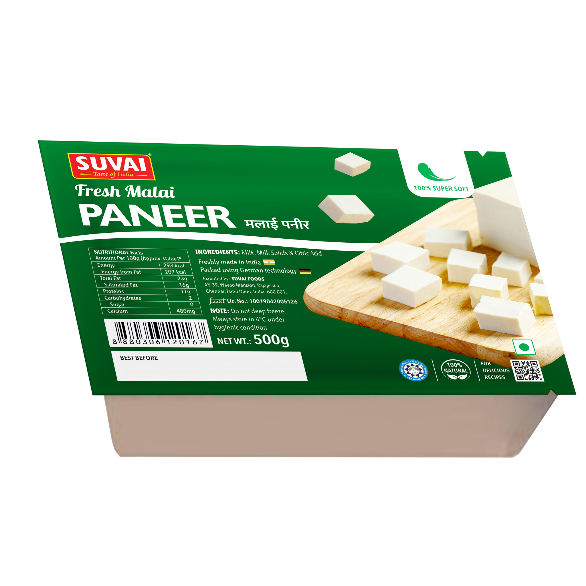 Suvai Fresh Malai Paneer 500g_0