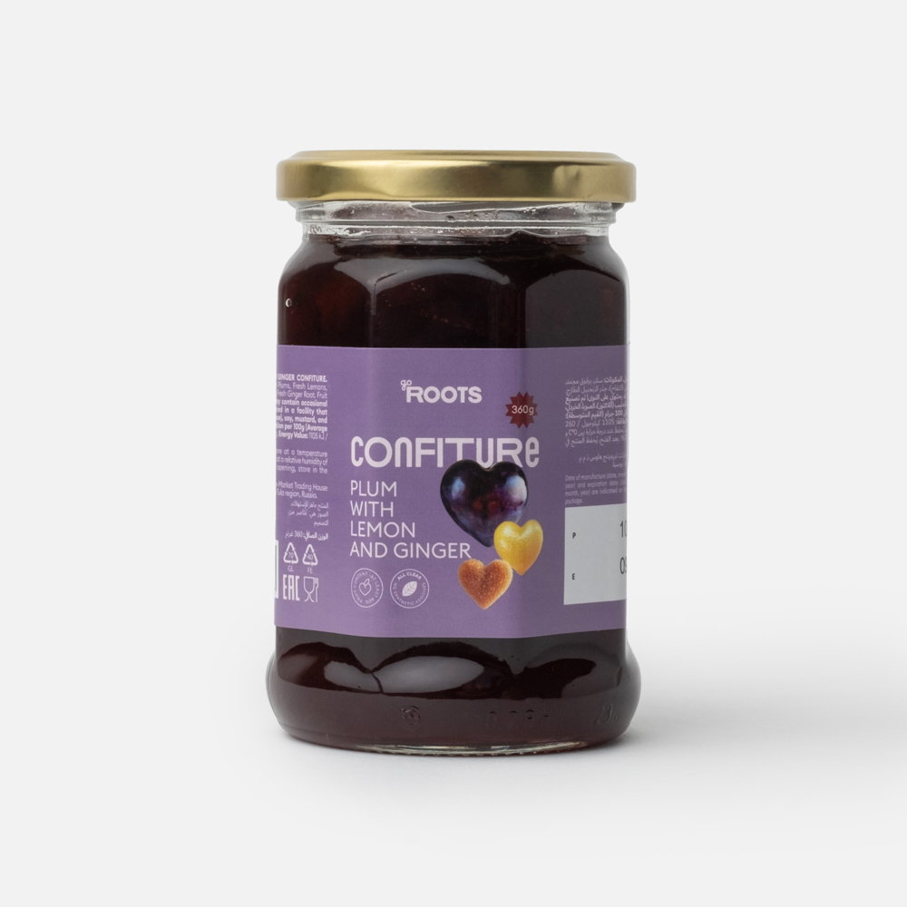 Roots Plum with Lemon & Ginger Confiture 360 g