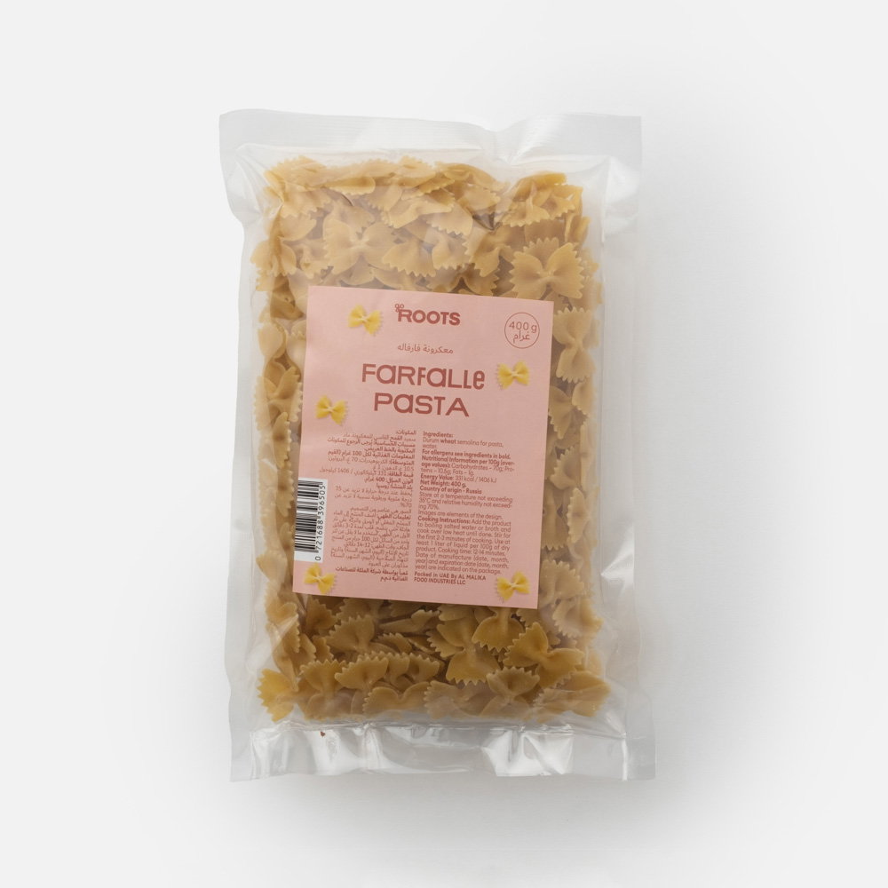 Roots Butterfly Pasta (Farfalle) 400g_0