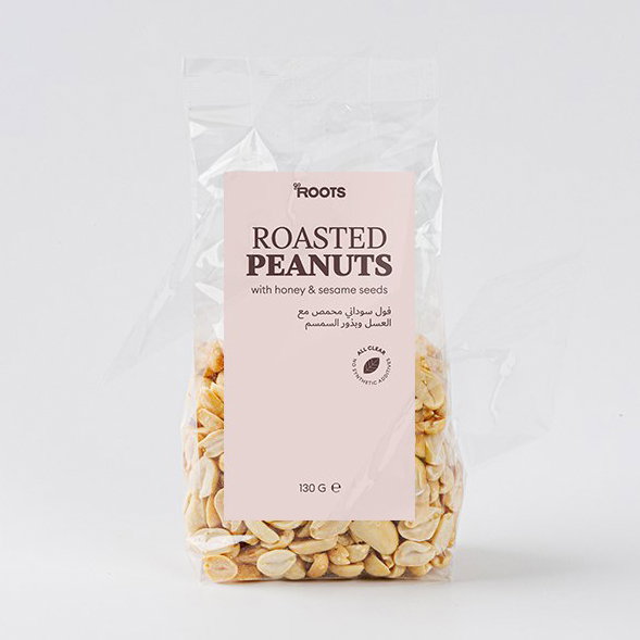 Roots Roasted Peanuts with Honey & Sesame Seeds 130g