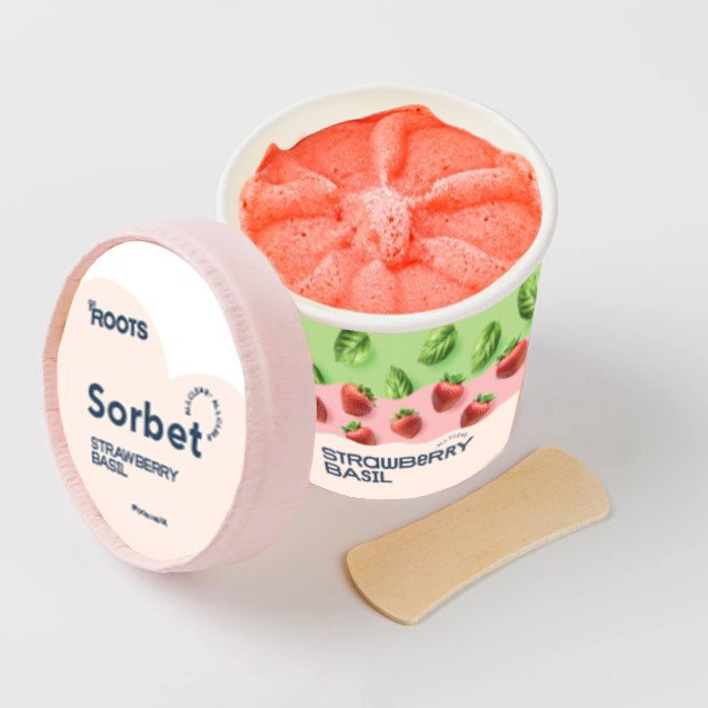 Roots Strawberry-Basil Sorbet 75g