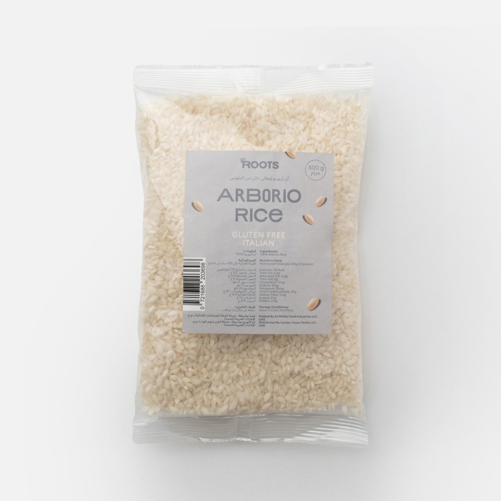 Roots Italian Natural Arborio Rice Gluten Free 500g_0