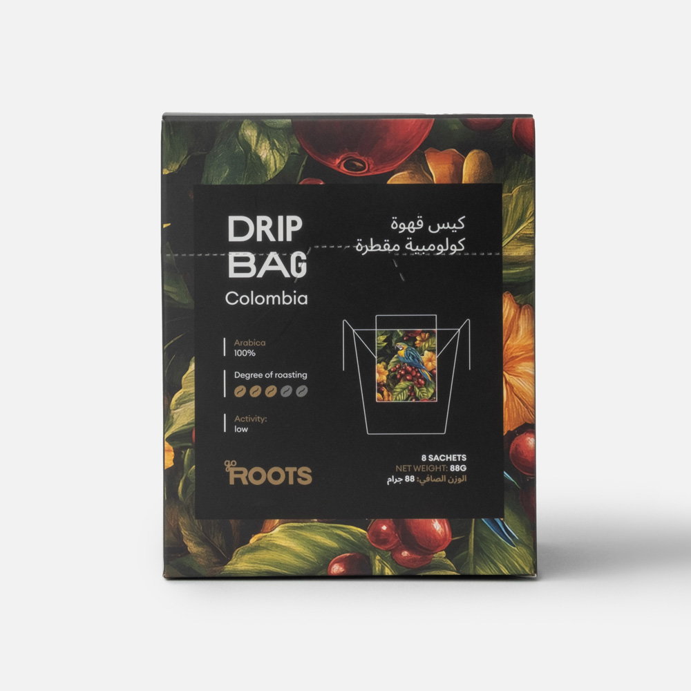 Roots Colombia Drip Coffee Bag 8 sachets