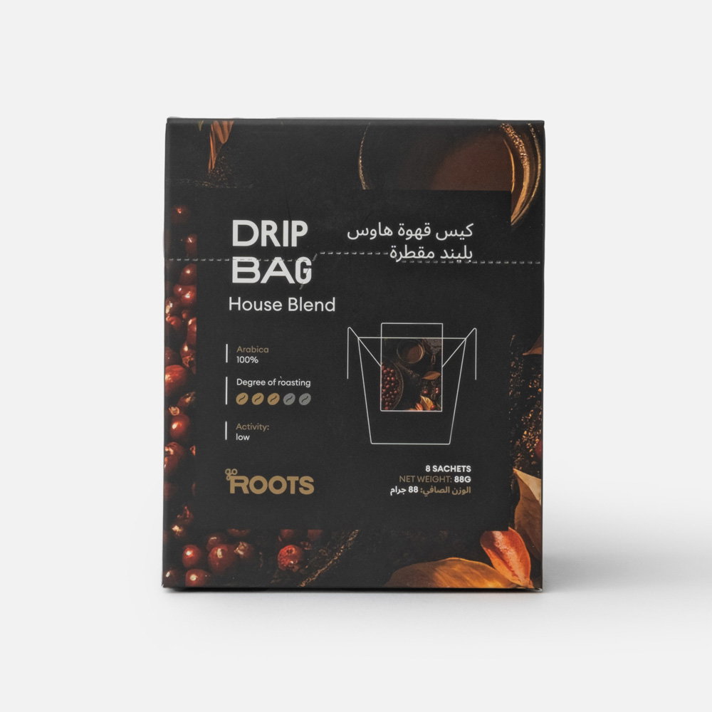 Roots House Blend Drip Coffee Bag 8 sachets