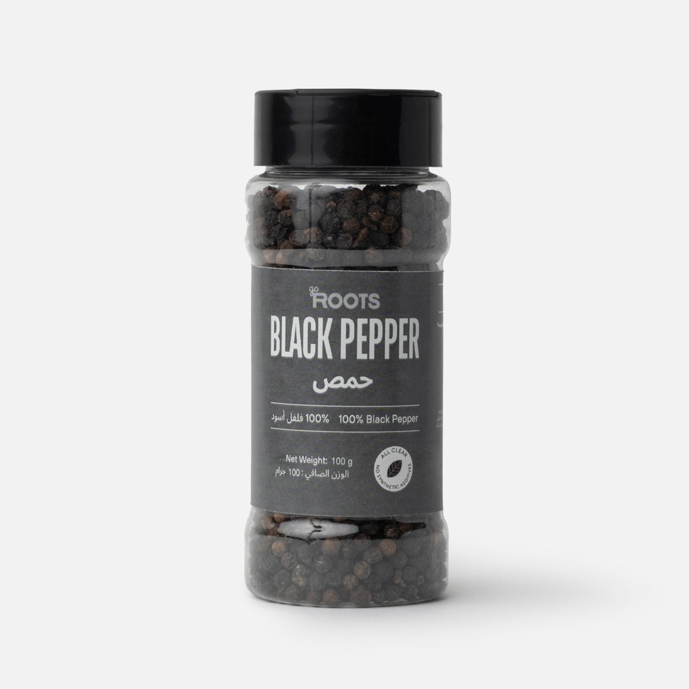 Roots Black Pepper With Grinder 100g