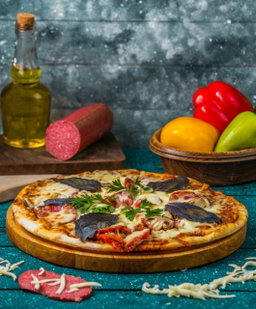 Mushroom & Sausage Pizza