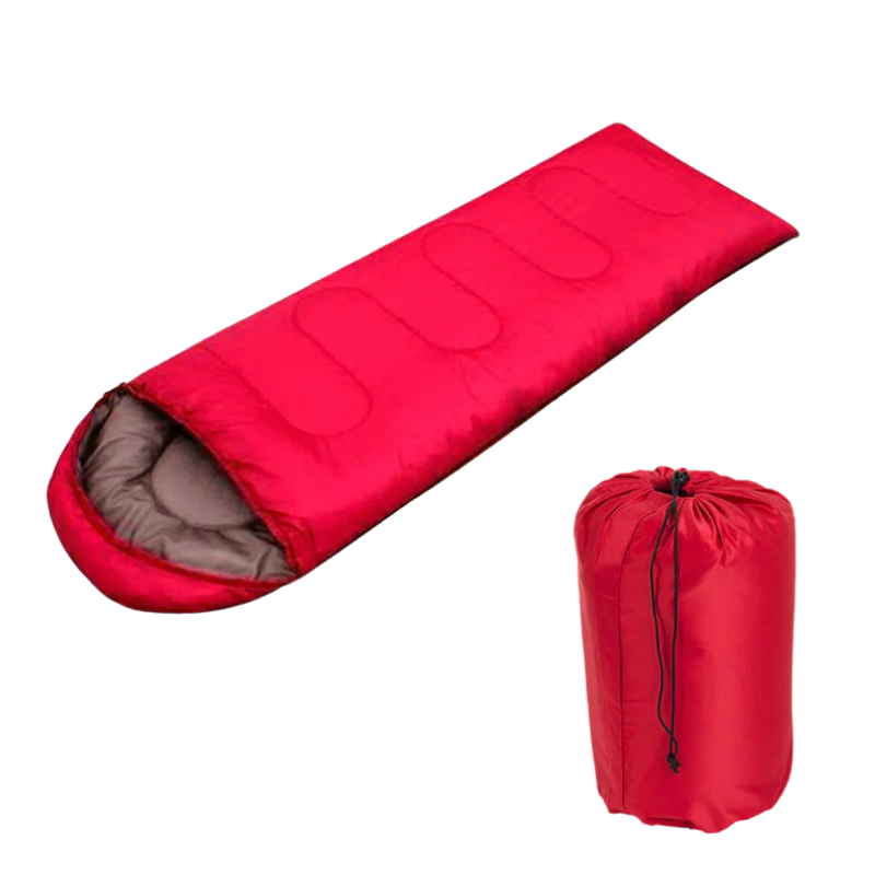 Outdoor Camping Sleeping Bag - Red_0