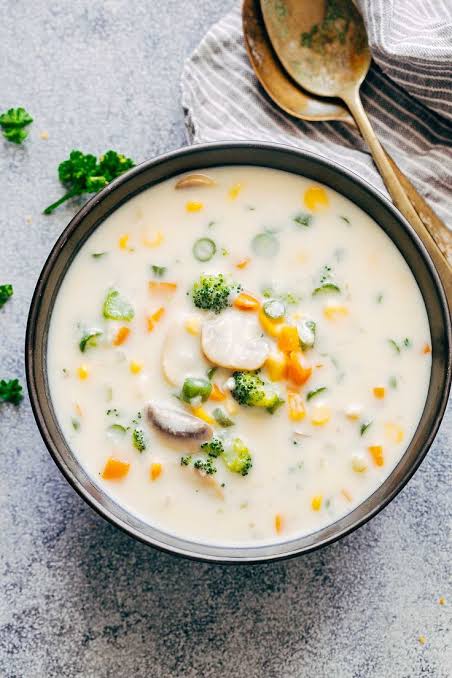 Creamy Vegetables Soup - شوربة كريمة خضروات_0
