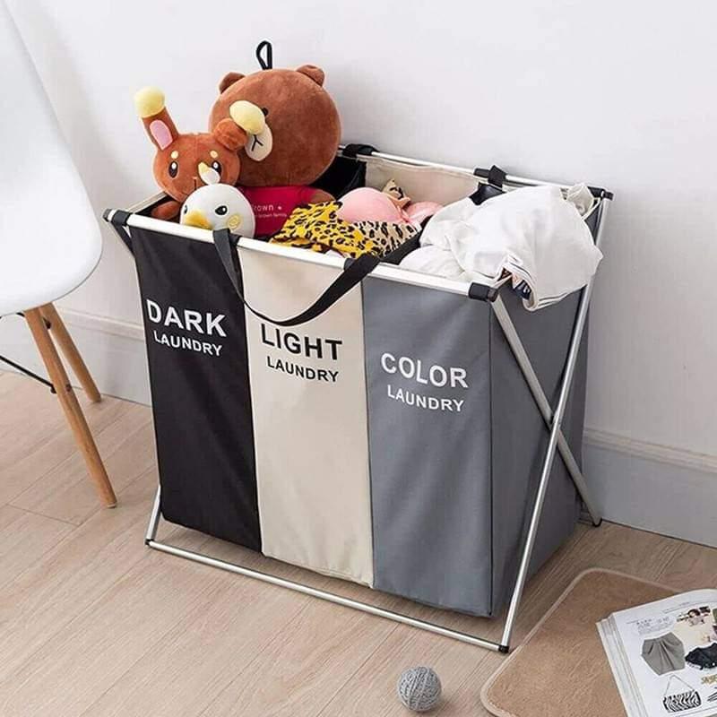 3 section Laundry Hamper_0