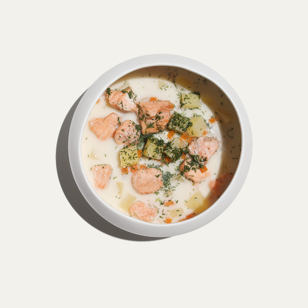 Финская уха с лососем / sopa finlandesa con salmon
