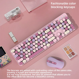 Round Keypad Wireless Keyboard & Mouse