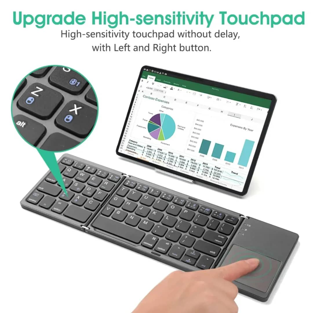 Reachable Folding Wireless Keyboard _0