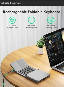 Reachable Folding Wireless Keyboard 