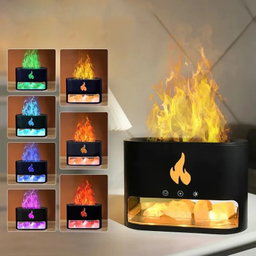 Difusor aromático com Simulador de Fogo 3D
