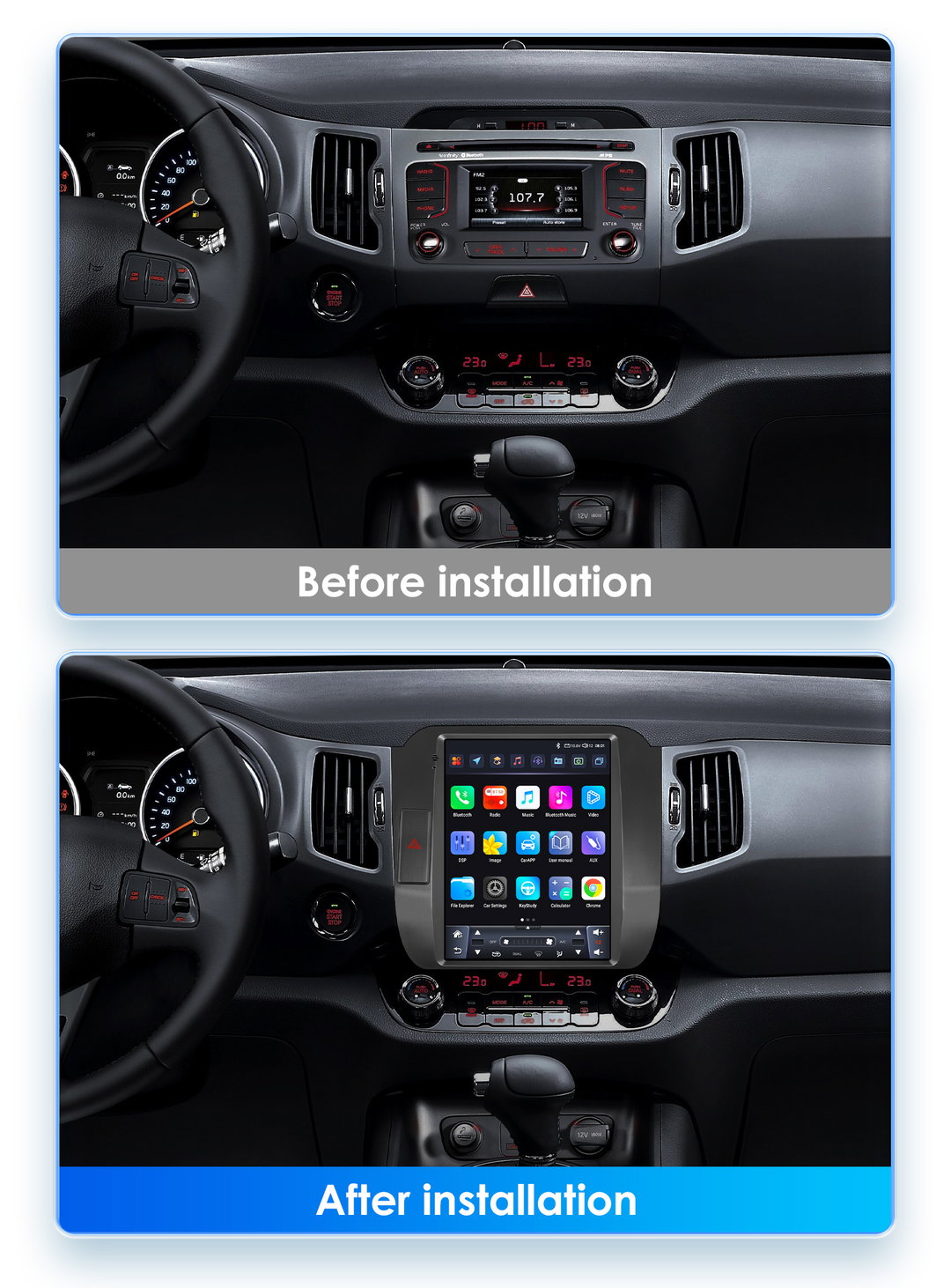 kia Ceed 2012- 2018 style tesla