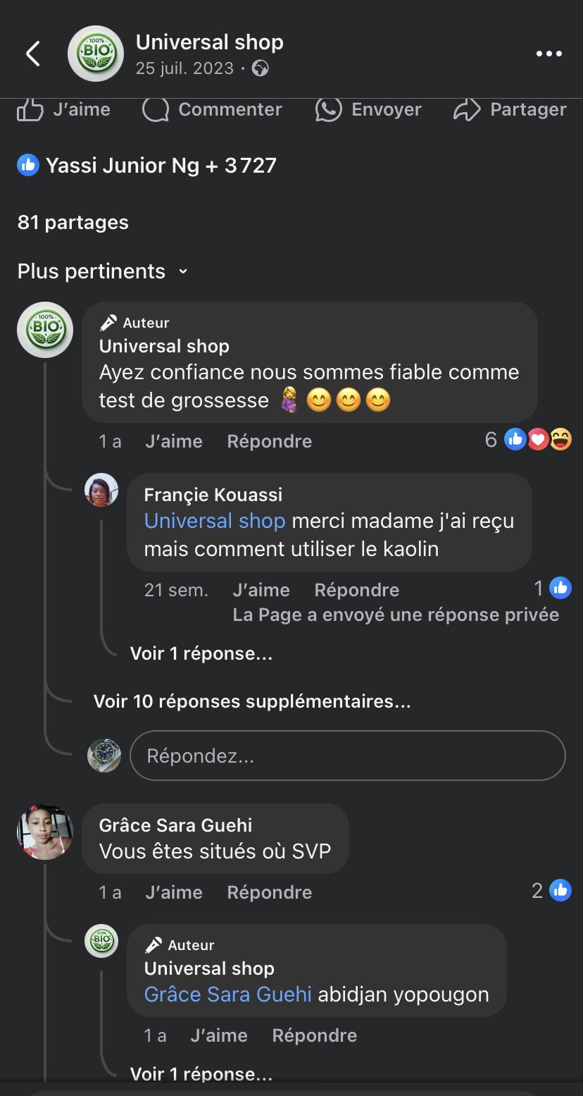 Les retours clients(e) sont toujours positifs, nous sommes fiable comme test de grossesse ayez confiance 🥳_1