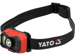 YATO RECHARGEABLE HEAD TORCH 1000LM 1200МАН MOTION DETECTOR IP65 IK08