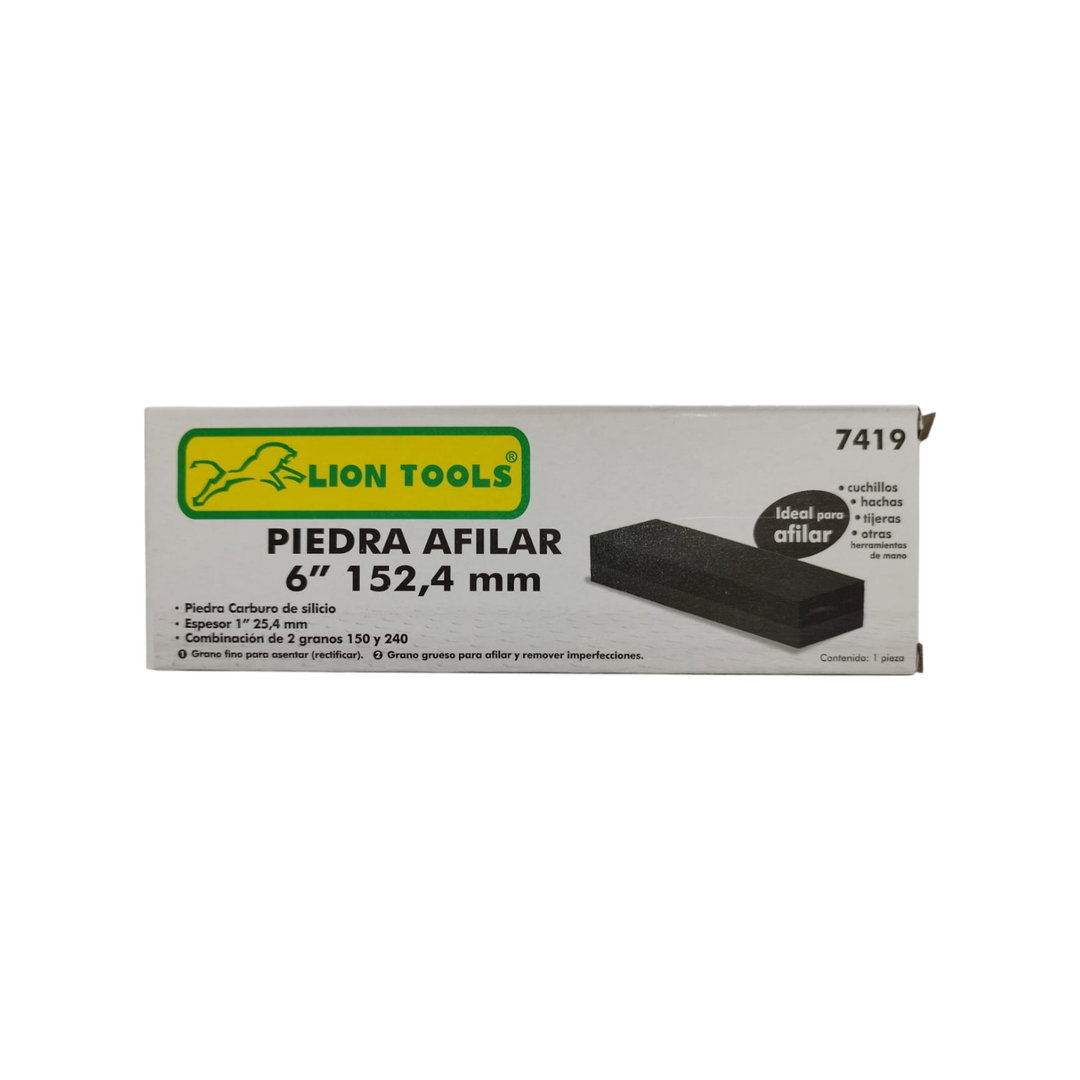 PIEDRA PARA AFILAR NEGRA 6" 152 mm