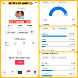 Acc TikTok 1K 