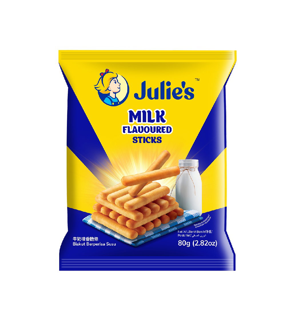 JULIE'S MILK FLAVOURED STICKS