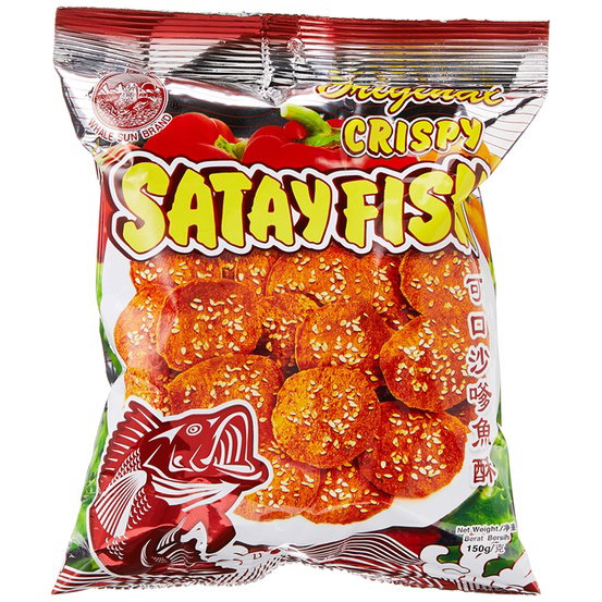 SATAY FISH ORIGINAL CRISPY WHALE SUN BRAND