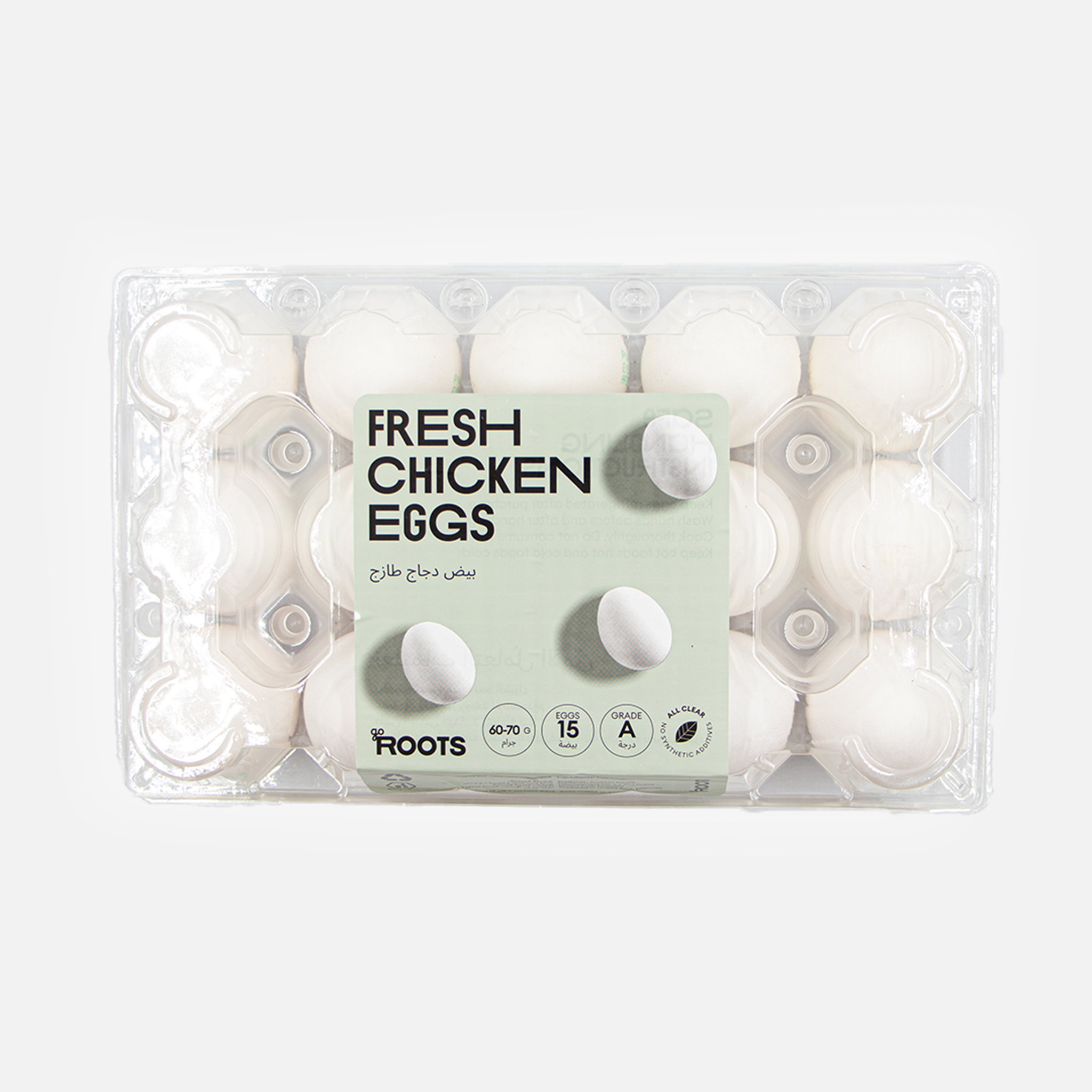Roots Eggs Large White 15S 750g_0