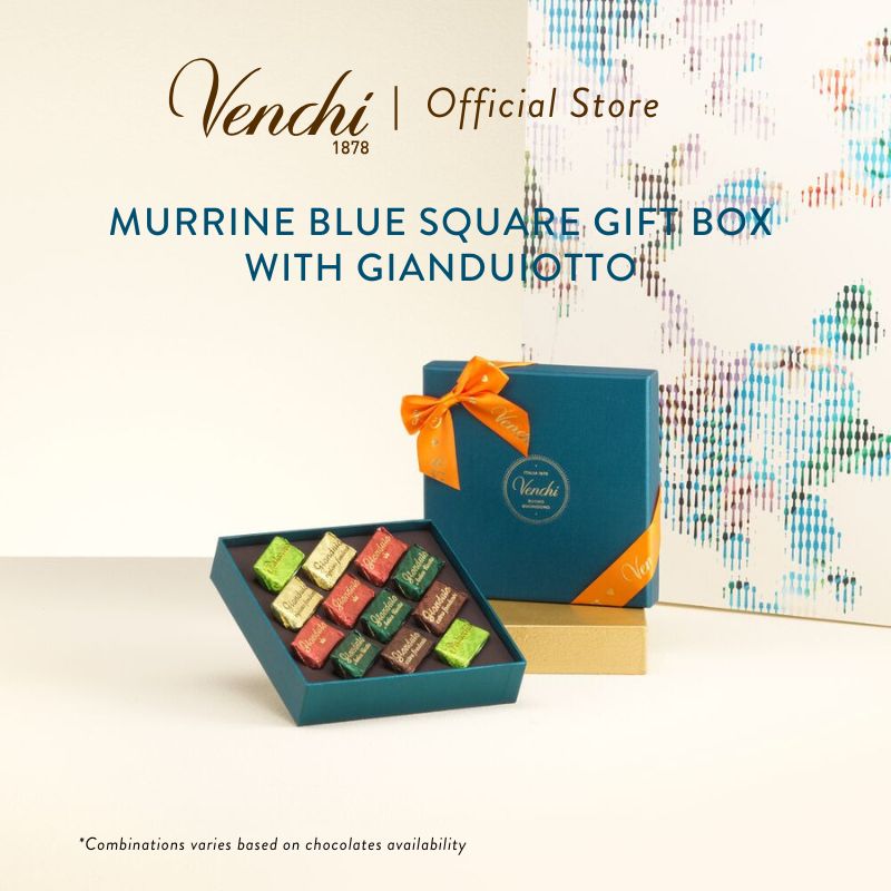  Murrine Blue Gift Box with Assorted Gianduiotto_0