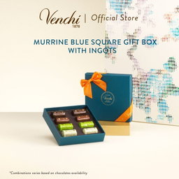  Murrine Blue Gift Box with Assorted Ingot