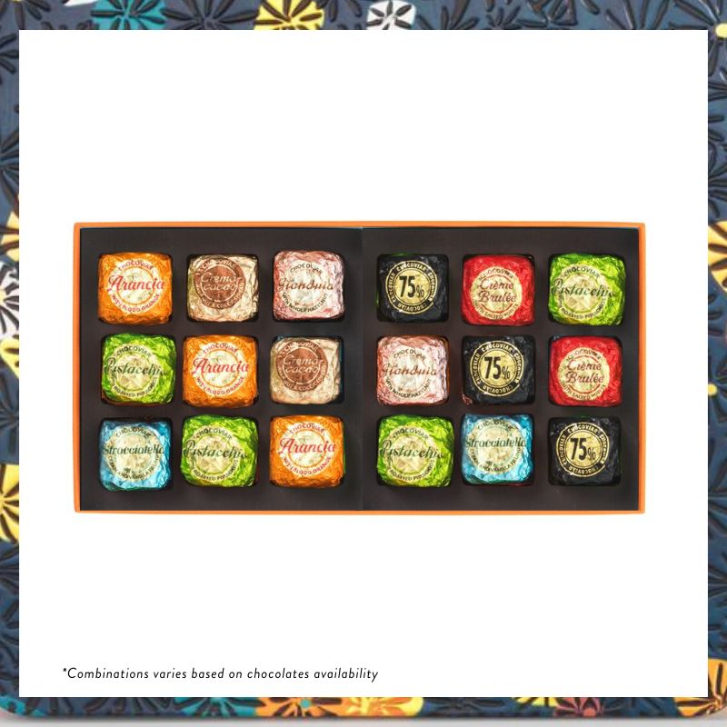  Murrine Orange Rectangle Giftbox with Chocoviar_1