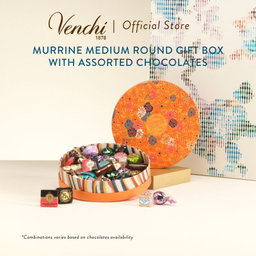  Murrine Medium Round Giftbox with Assorted Chocolates