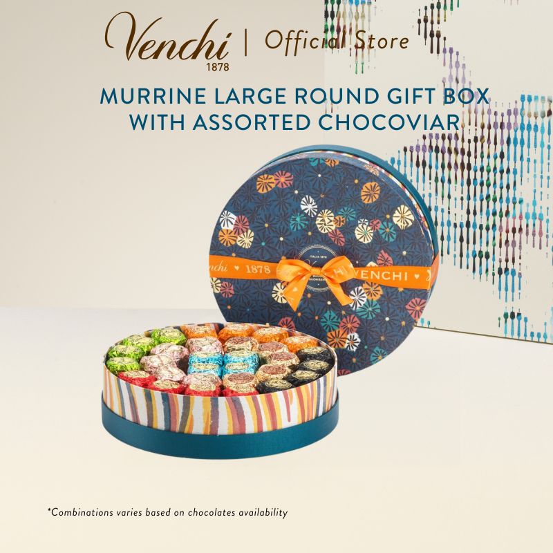  Murrine Large Round Giftbox with Assorted Chocoviar