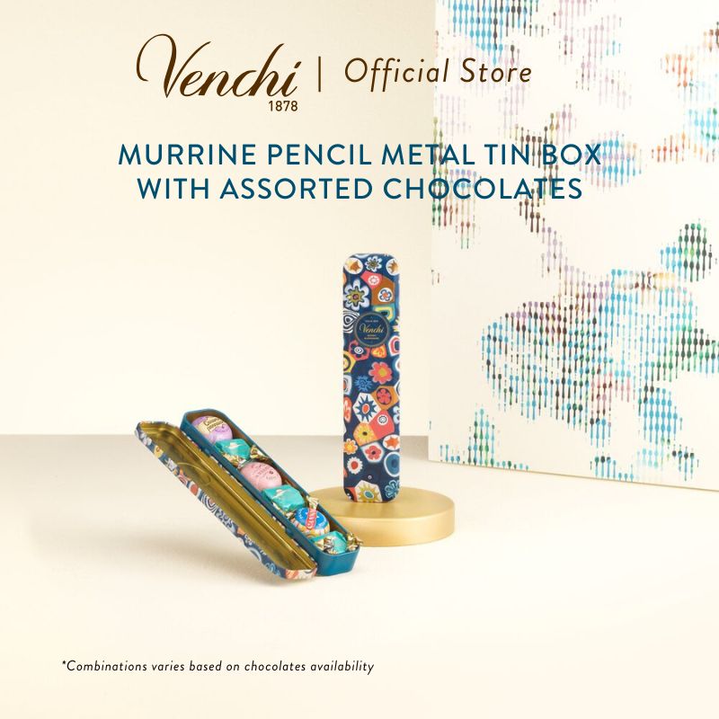  Murrine Pencil Metal Tin with Assorted Chocolates_0