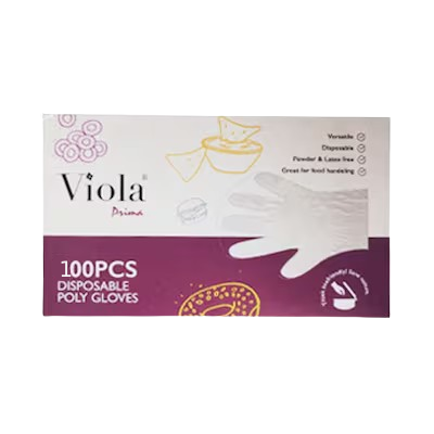 Viola Disposable Poly Gloves