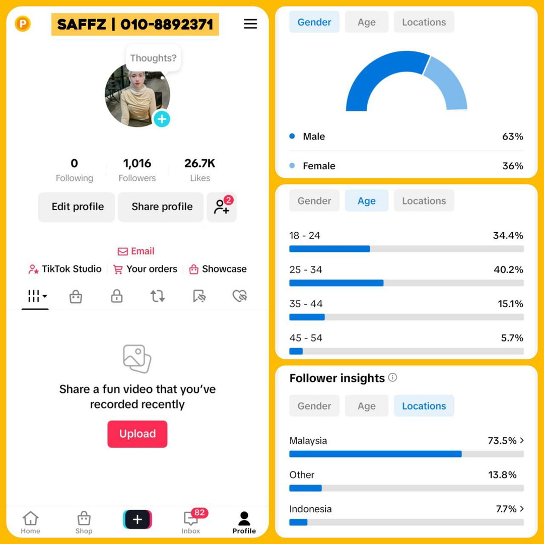 Acc TikTok 1K