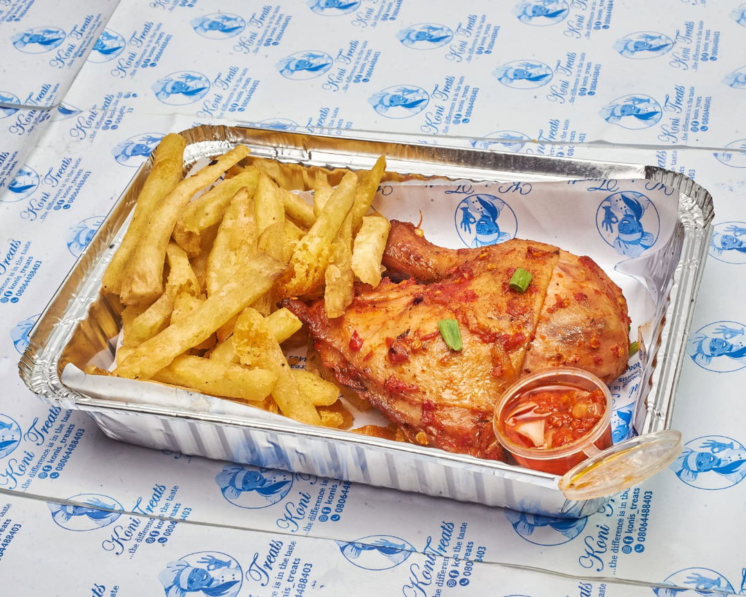 Chicken  and chips 