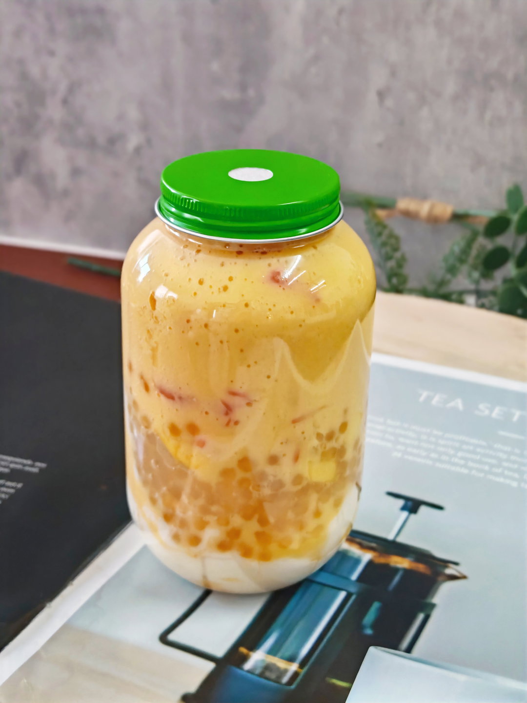 Mango Sago pudding drink 杨枝甘露双皮奶饮