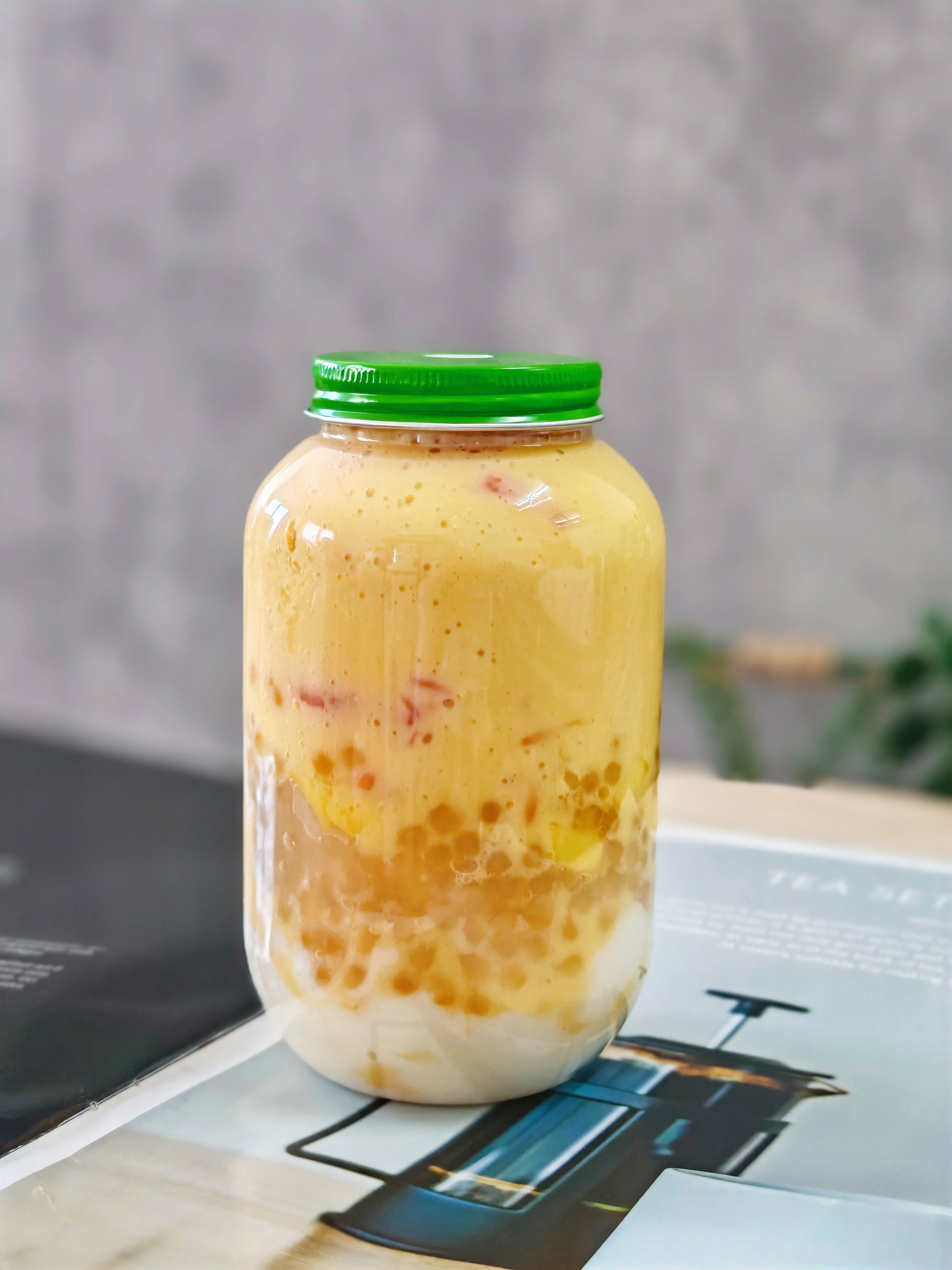 Mango Sago pudding drink 杨枝甘露双皮奶饮_1