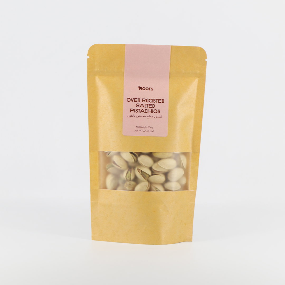Roots Oven Roasted Salted Pistachios 100g