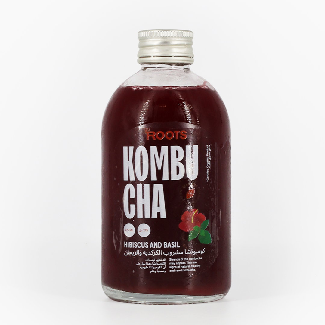 Roots Kombucha Hibiscus Basil 275ml