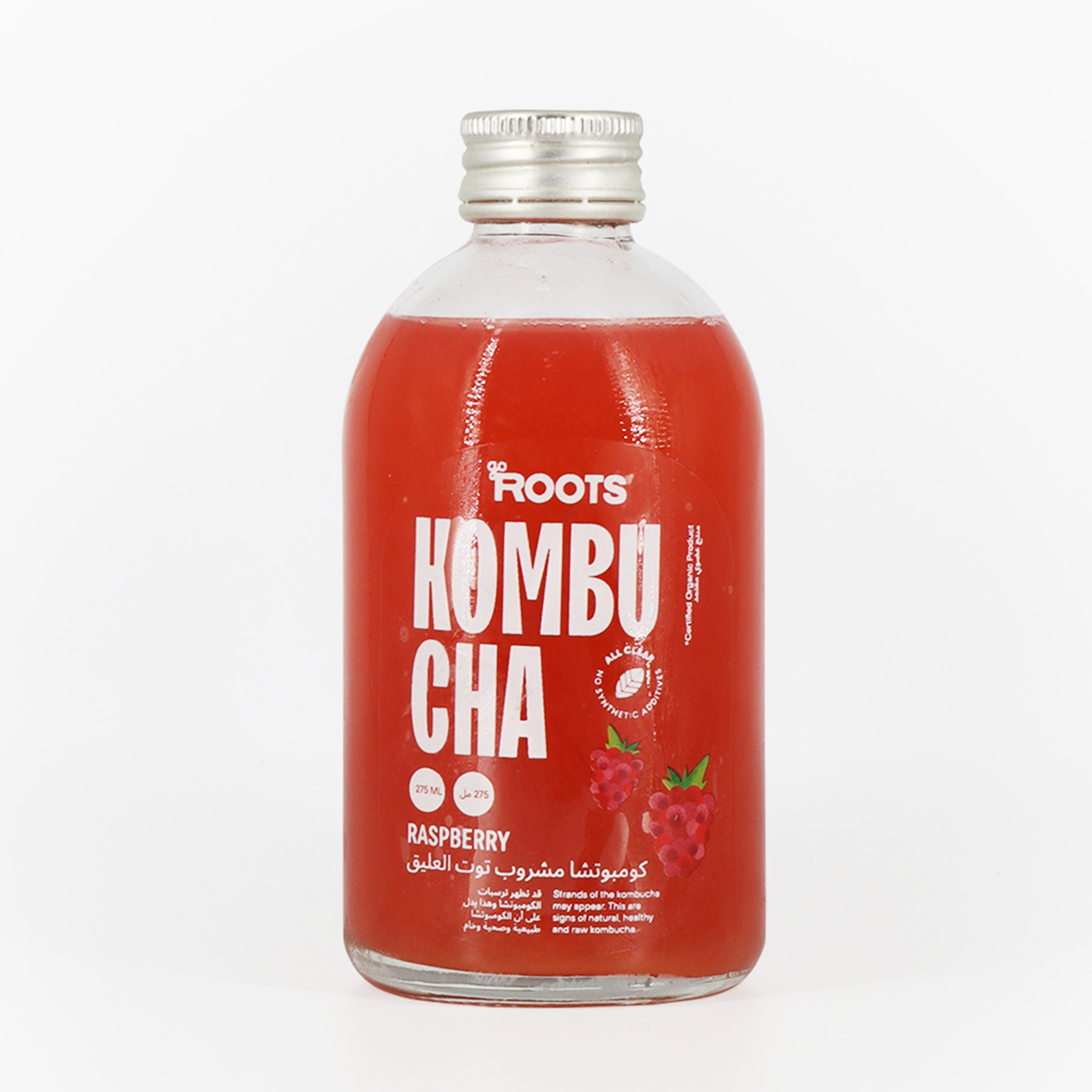 Roots Kombucha Raspberry 275ml_0