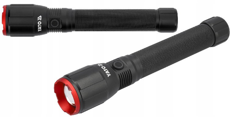 YATO RECHARGEABLE TORCH 25W 2500LM  180 METERS 5000MAH IPX7 IK04_0