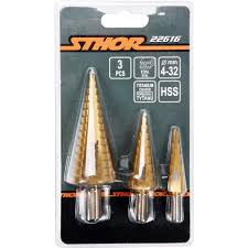 VOREL STEP DRILL SET 3PC_0