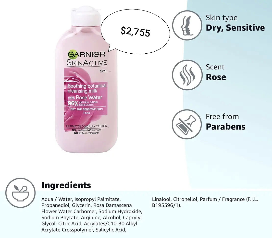 Garnier SkinActive Rose Cleansing Milk! 🌸_0