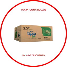 X CAJA DE TOALLA EN ROLLO CAFE  CON 6 PZ