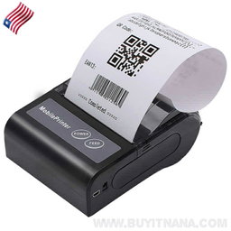 BLUETOOTH RECEIPT PRINTER,  SMARTPHONE CONTROL 200dpi THERMAL LABELS,  PRINTER RECEIPTS, PRINTER WITH 1 ROLL, PRINTER PAPER PORTABLE AND COMPACT 
