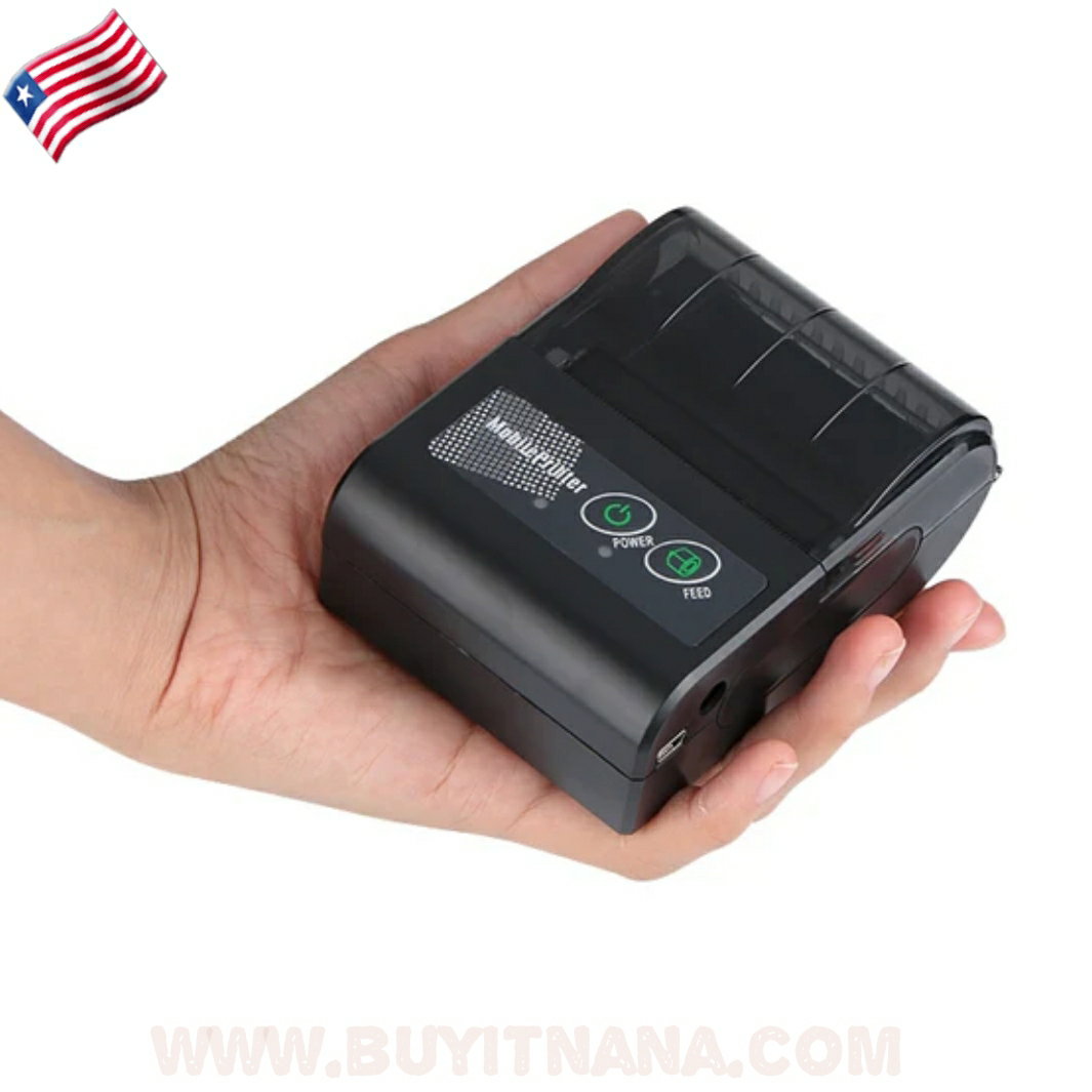 BLUETOOTH RECEIPT PRINTER,  SMARTPHONE CONTROL 200dpi THERMAL LABELS,  PRINTER RECEIPTS, PRINTER WITH 1 ROLL, PRINTER PAPER PORTABLE AND COMPACT _2