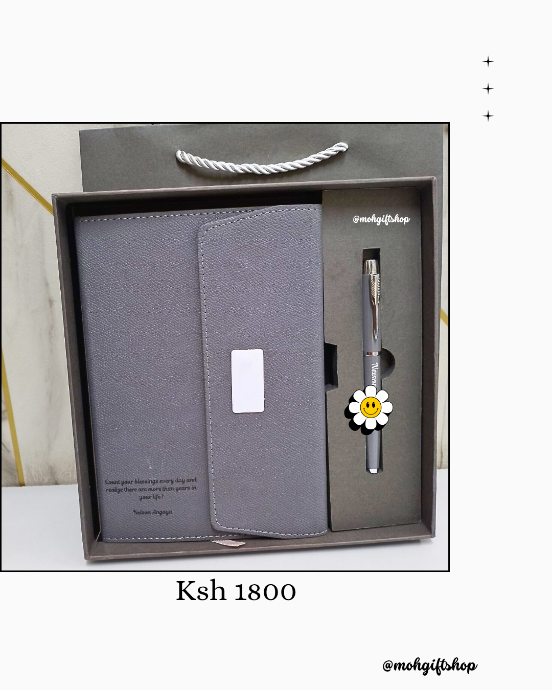Customized Notebook and Gift Pen Set_0