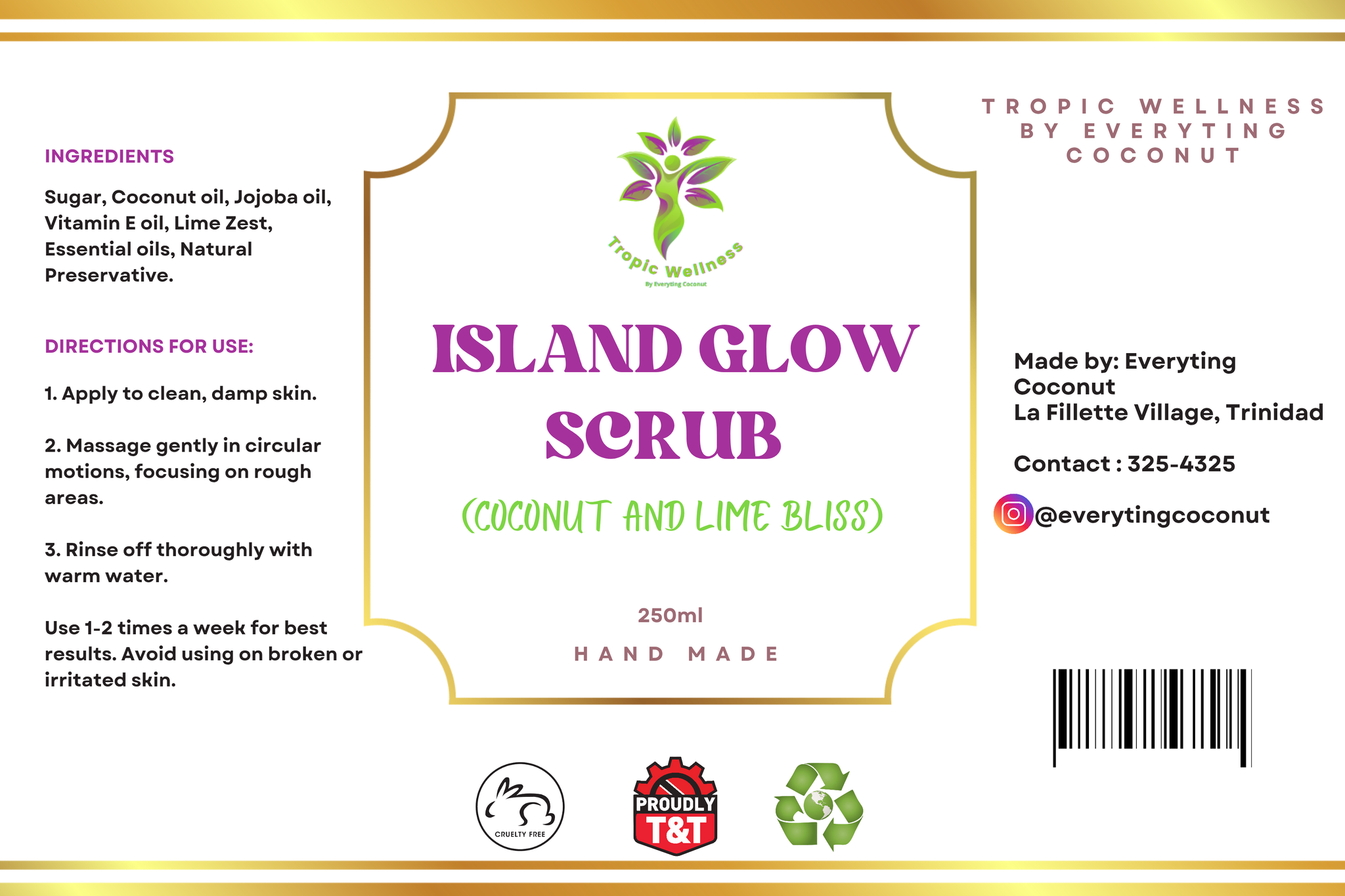 Island Glow Scrub (Coconut and Lime)_0